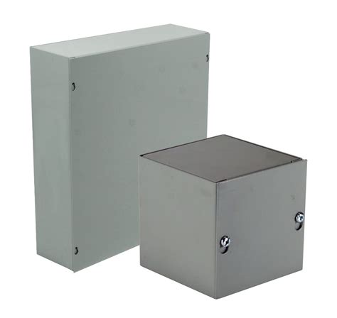 16x16 junction box cover with passthrough|NEMA 1 Screw Cover Enclosure, Galvanized Steel with .